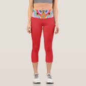 Tiger Dragon Mandala Capri Leggings (Recto)