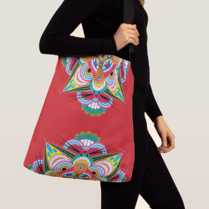 Tiger Dragon Mandala Crossbody Bag (2 Sizes) Tas