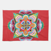 Tiger Dragon Mandala Kitchen Towel Theedoek (Horizontaal)