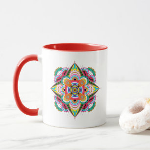 Tiger Dragon Mandala Mug