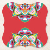 Tiger Dragon Mandala Paper Onderzetters (Voorkant)