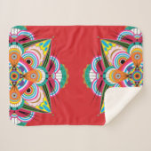 Tiger Dragon Mandala Petite couverture Sherpa (Devant (Horizontal))