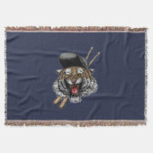 Tiger Drummer Deken (Voorkant)