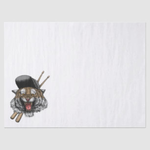 Tiger Drummer Tissuepapier