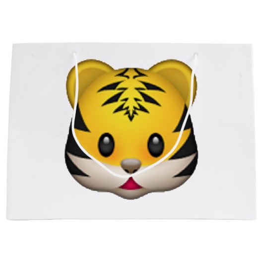 Tiger - Emoji Large Cadeauzakje (Voorkant)
