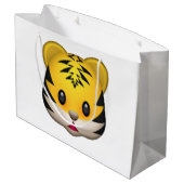 Tiger - Emoji Large Cadeauzakje (Achterkant Gekanteld)