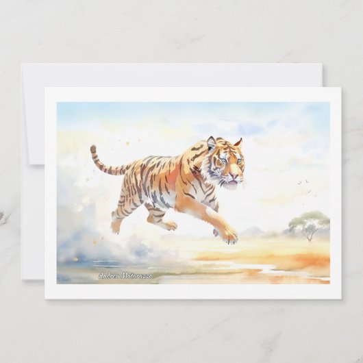 Tiger en action 3 Carte plate (Devant)
