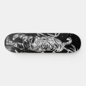 Tiger en Bamboo Skateboard (Horizontaal)