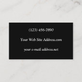 Tiger en Deer Silhouette Visitekaartje (Achterkant)