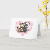 Tiger en Panda Kaart (Gele Bloem)