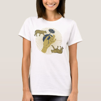 Tiger en Sunburst Boho Graphic T-shirt