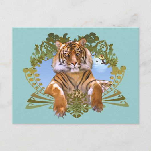 Tiger - Engevaarlijk Species Briefkaart (Voorkant)