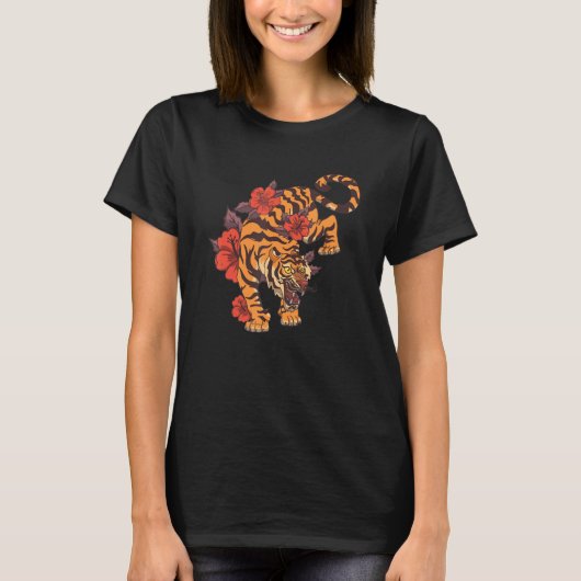 Tiger Eye Safari Zoo Wildlife Animal Zookeeper Cos T-shirt (Voorkant)