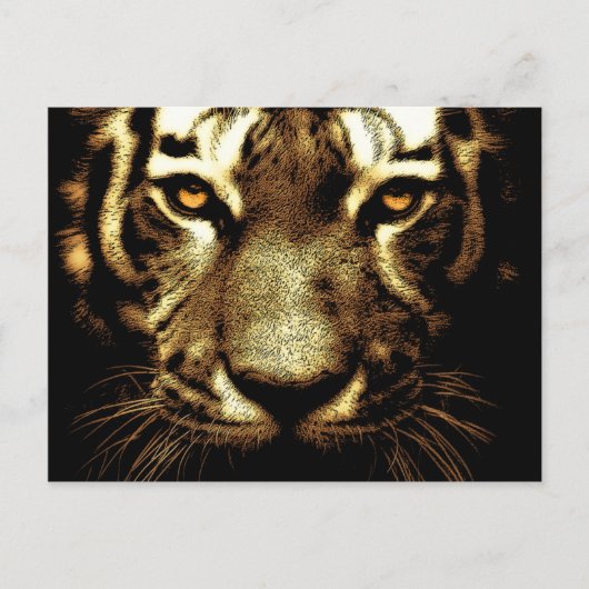Tiger Eyes Briefkaart (Voorkant)