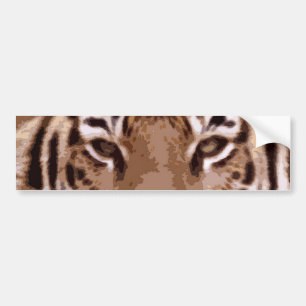 Tiger Eyes Custom Bumpersticker