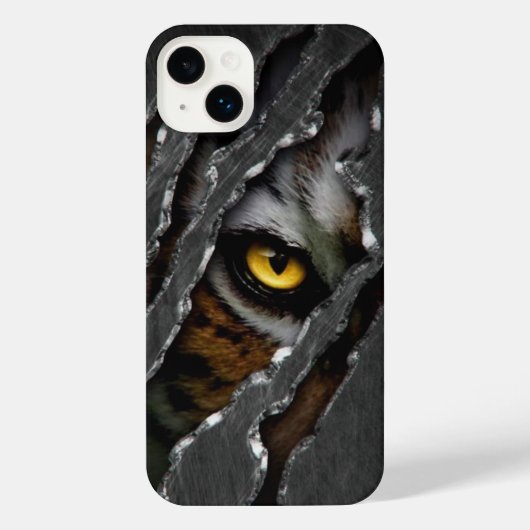 Tiger Eyes iPhone 14 plus Coque -coque iphone (Verso)