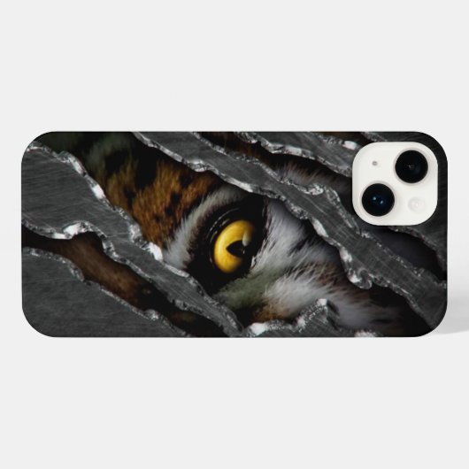 Tiger Eyes iPhone 14 plus Coque -coque iphone (Verso Horizontal)