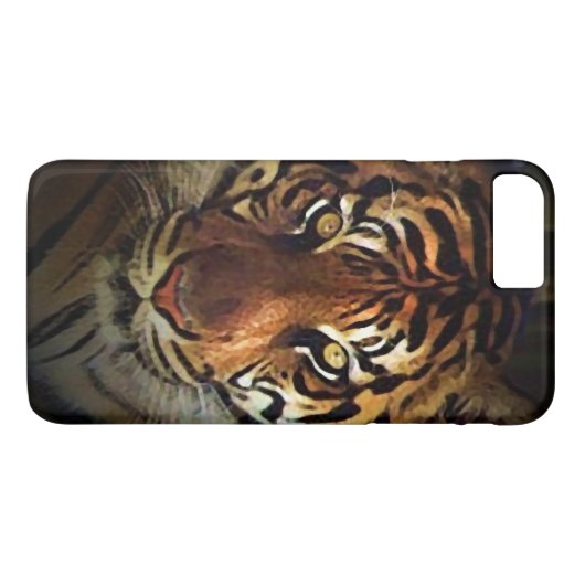 Tiger Eyes iPhone 7 Plus Coque (Dos (Horizontal))