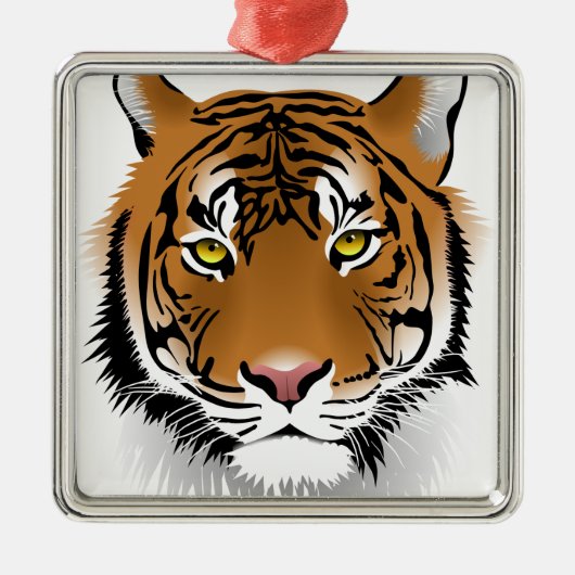 Tiger Eyes Metalen Ornament (Voorkant)
