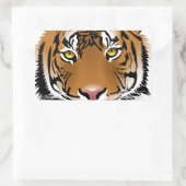 Tiger Eyes Rechthoekige Sticker (Tas)