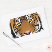 Tiger Eyes Rechthoekige Sticker (Envelop)