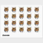 Tiger Face Art Stickers (Vel)