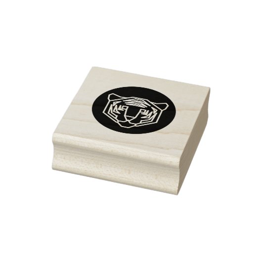 Tiger Face Badge Rubberstempel (Stempel)