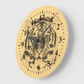 Tiger Face Close 2 Grote Klok (Hoek)