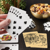Tiger Face Close 4 Pokerkaarten (Insitu)