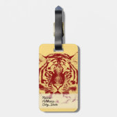 Tiger Face Close-up 5 Bagagelabel (Achterkant verticaal)