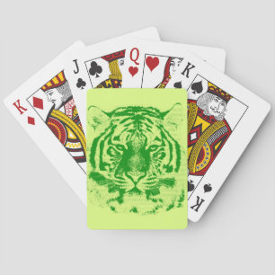 Tiger Face close-up Pokerkaarten