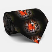 Tiger Face Cravate - Unique Design Art Moderne (Roulé)