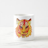 Tiger Face Drawing 325 ml Classic White Mok (Center)