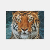 Tiger Face Fleece Deken (Voorkant (Horizontaal))