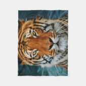 Tiger Face Fleece Deken (Voorkant)