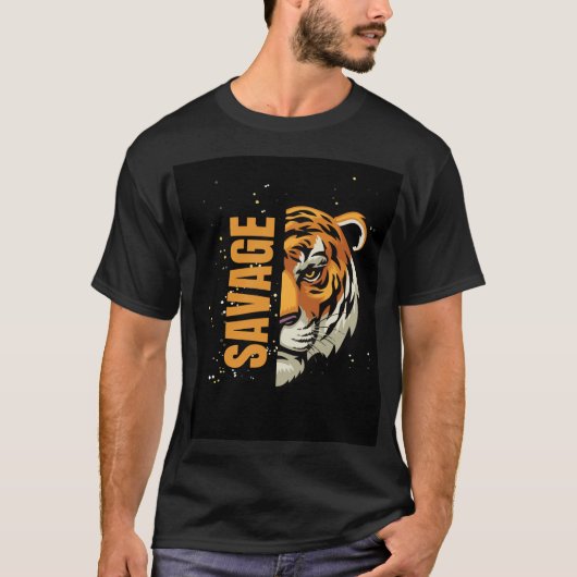Tiger Face Graphic T-shirt (Voorkant)