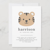 Tiger Face - Invitation d'anniversaire (Devant)