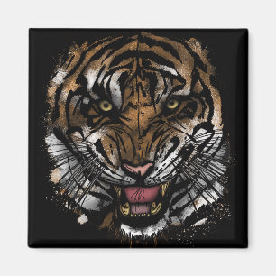 Tiger Face Magneet