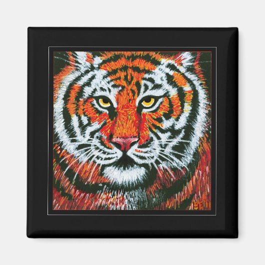 Tiger Face Magneet (Voorkant)