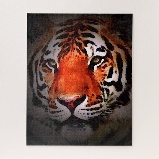 Tiger Face Motivational Artwork Legpuzzel (Verticaal)