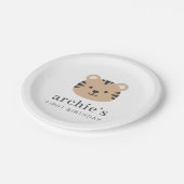 Tiger Face Papieren Bordje (Gekanteld)