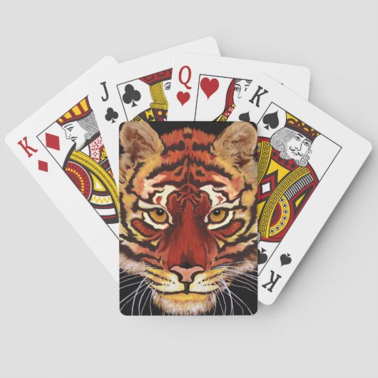 Tiger Face Pokerkaarten (Achterkant)