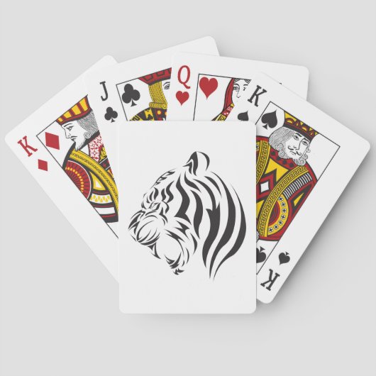 Tiger Face Pokerkaarten (Achterkant)