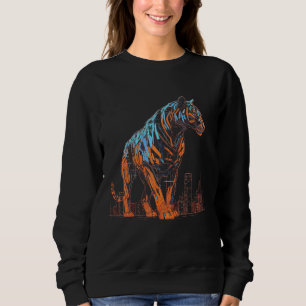 Tiger Fantasy Kunstwerk Architectuur Art Animal Mo Trui