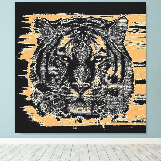 Tiger Fine Art 2 Wrapped Canvas (Insitu (Houten vloer))
