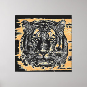 Tiger Fine Art 2 Wrapped Canvas Afdruk