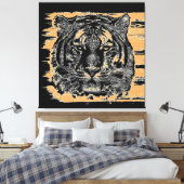 Tiger Fine Art 2 Wrapped Canvas Afdruk (Insitu (Slaapkamer))