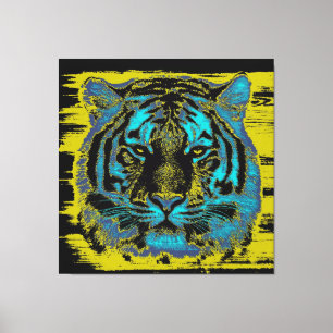 Tiger Fine Art Wrapped Canvas Afdruk