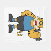 Tiger Fitness Dumbbell Fleece Deken (Voorkant (Horizontaal))