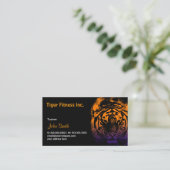 Tiger Fitness/entraînement carte de visite foncé (Debout devant)